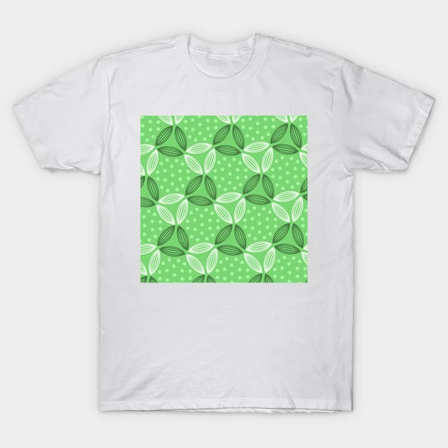 Floral Art Pattern green T-Shirt by Tshirtstory